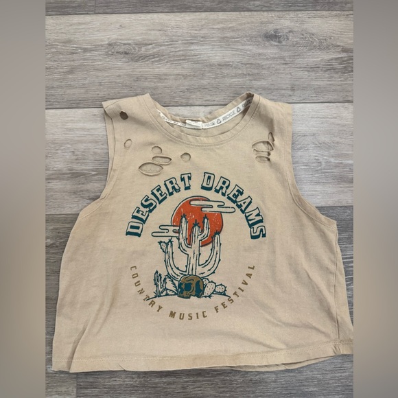 Recycled Threads Tops - Recycled Threads Desert Dreams Graphic Tank Top